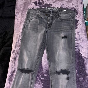 American Eagle Gray/Black jeans